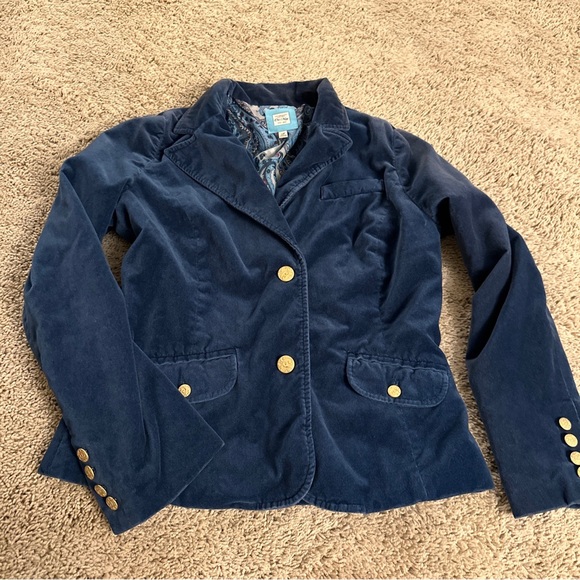 Vintage Old Nazy Womens Navy Blue Button up Blazer. Medium - Picture 2 of 6